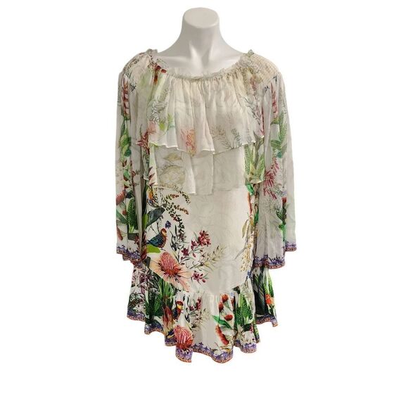 Camilla Faraway Tree dress S tiered ruffled silk Cottagecore fairy romance - Picture 1 of 10